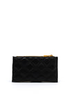 Guess Guilly Medium Quilted Zip Around Wallet, Black
