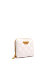 Guess Guilly Quilted Small Wallet, Ivory