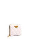 Guess Guilly Quilted Small Wallet, Ivory