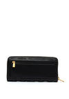 Guess Quilted Giully Large Zip Around Wallet, Black