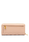 Guess Giully Quilted Large Zip Around Wallet, Light Beige