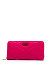 Guess Cilian Quilted Large Zip Around Wallet, Fuchsia
