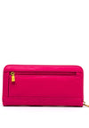 Guess Cilian Quilted Large Zip Around Wallet, Fuchsia