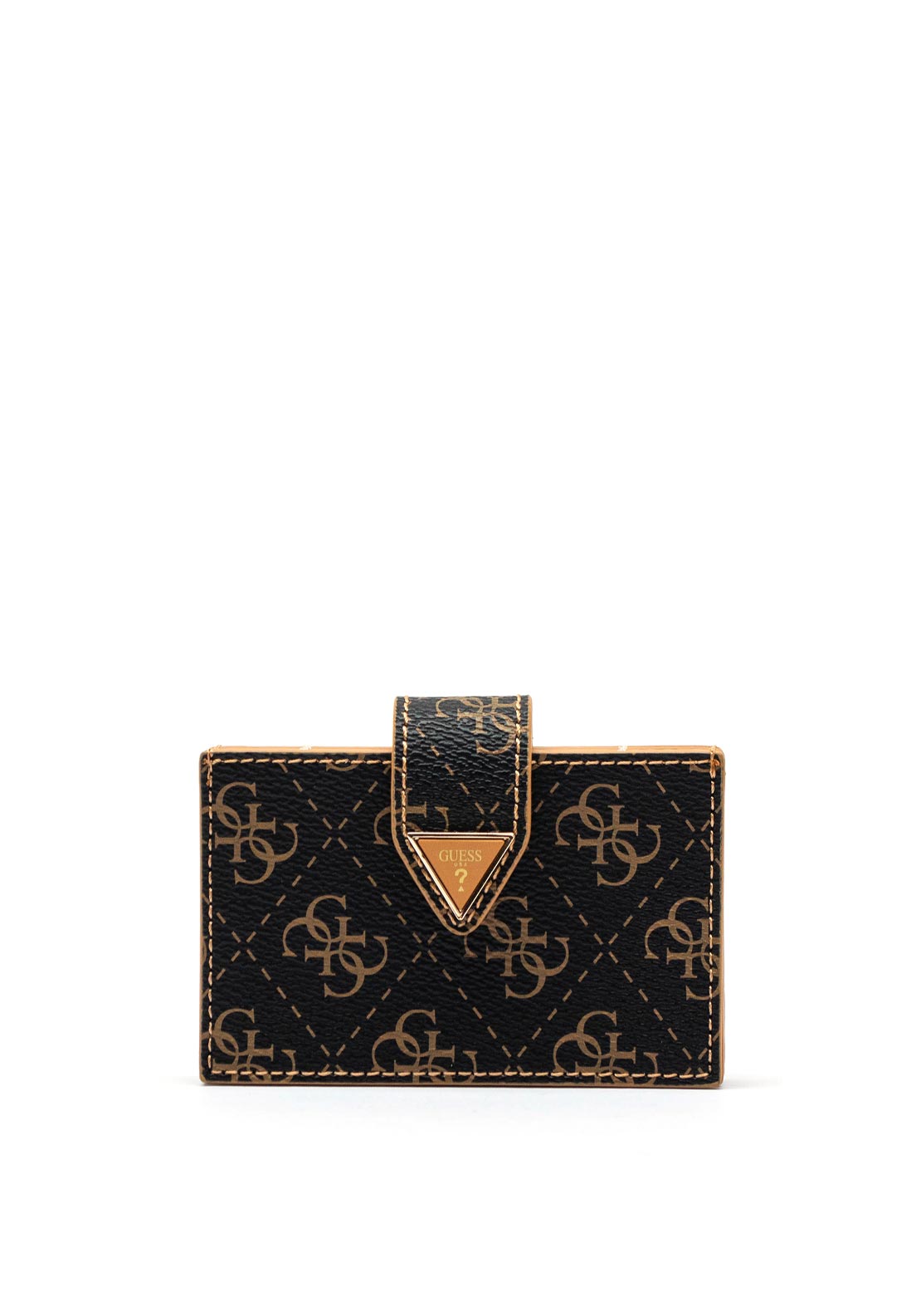 Guess 4g Card Wallet, Brown Multi