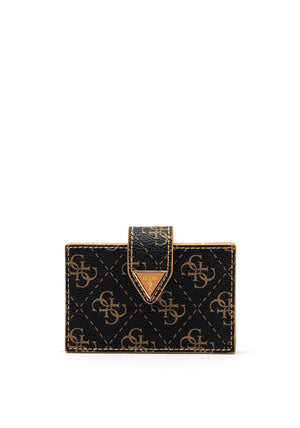 Guess 4g Card Wallet, Brown Multi