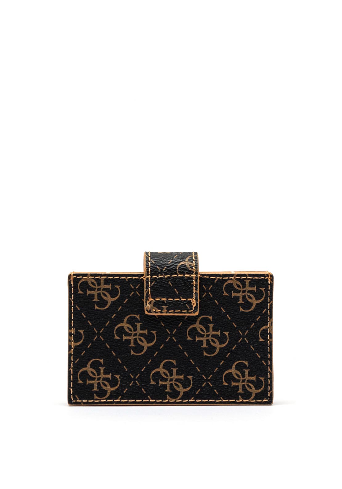 Guess 4g Card Wallet, Brown Multi