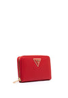 Guess Laurel Pebbled Faux Leather Zip Wallet, Red