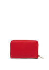 Guess Laurel Pebbled Faux Leather Zip Wallet, Red