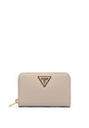 Guess Laurel Pebbled Faux Leather Zip Wallet, Taupe