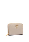 Guess Laurel Pebbled Faux Leather Zip Wallet, Taupe