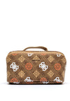 Guess Peony 4G Zip Fastening Make-Up Case, Latte
