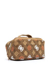 Guess Peony 4G Zip Fastening Make-Up Case, Latte