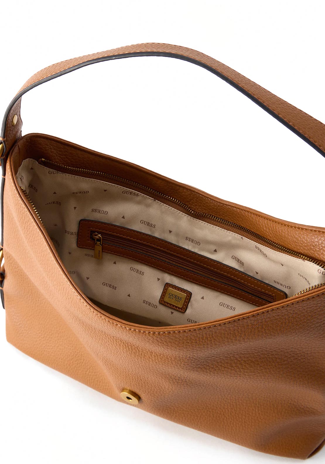 Guess Camden Medium Shoulder Bag, Tan