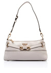 Guess Silvye Buckle Shoulder Bag, Stone