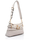 Guess Silvye Buckle Shoulder Bag, Stone
