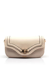 Guess Dea Flap Leather Small Shoulder Bag, Off White