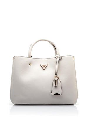 Guess Meridian Girlfriend Satchel Bag, Ivory