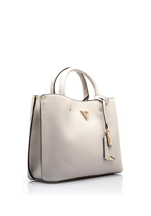 Guess Meridian Girlfriend Satchel Bag, Ivory