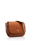 Guess Fedora Chain Detail Crossbody Bag, Warm Tan