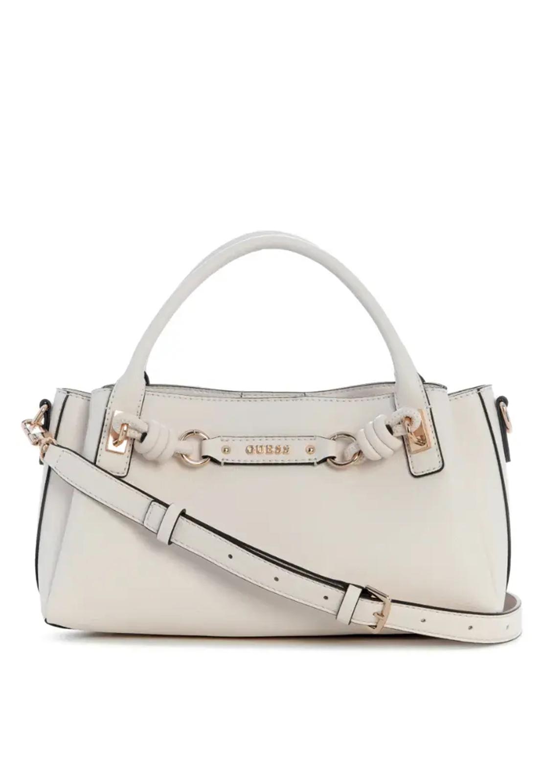 Guess Camelia Satchel Bag, Off-White