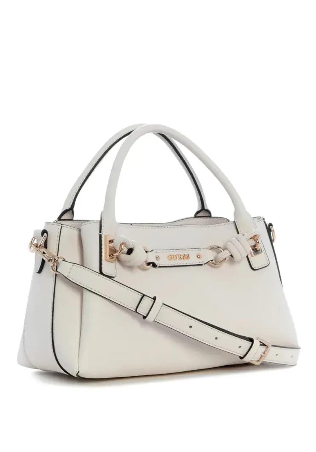 Guess Camelia Satchel Bag, Off-White