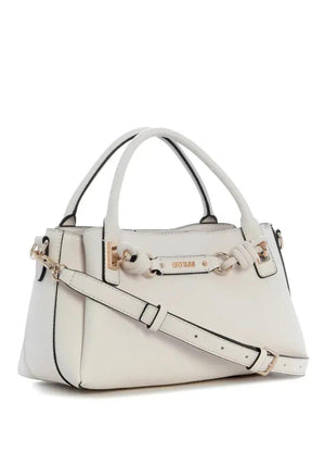 Guess Camelia Satchel Bag, Off-White