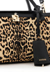 Guess Audrey Small Satchel Bag, Leopard Print