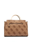 Guess Nolana 4g Logo Print Satchel Bag, Latte and Bone