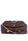 Guess Blake Logo Print Medium Crossbody Bag, Brown