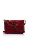 Guess Gerty 4G Logo Embossed Crossbody Bag, Burgundy Red