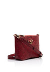 Guess Gerty 4G Logo Embossed Crossbody Bag, Burgundy Red