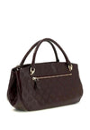 Guess Carmella Small Satchel Bag, Burgundy