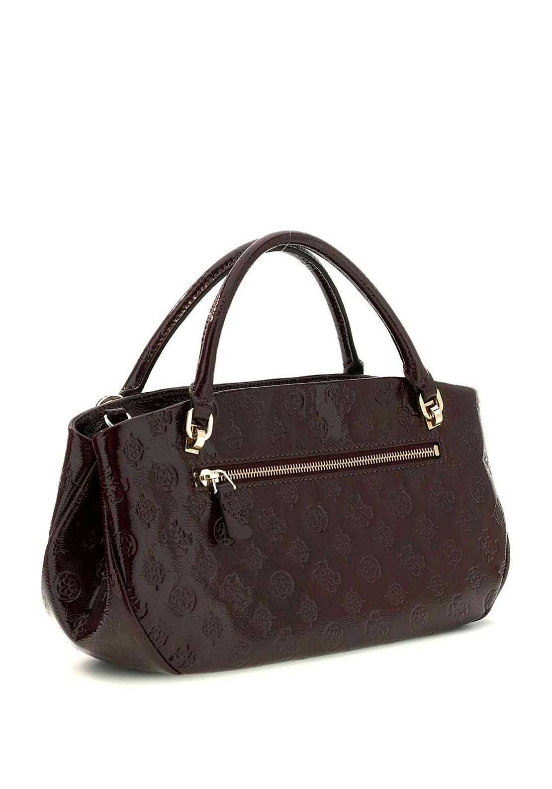 Guess Carmella Small Satchel Bag, Burgundy