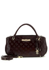 Guess Carmella Small Satchel Bag, Burgundy