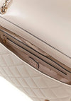 Guess Juliet Quilted Shoulder Bag, Cream