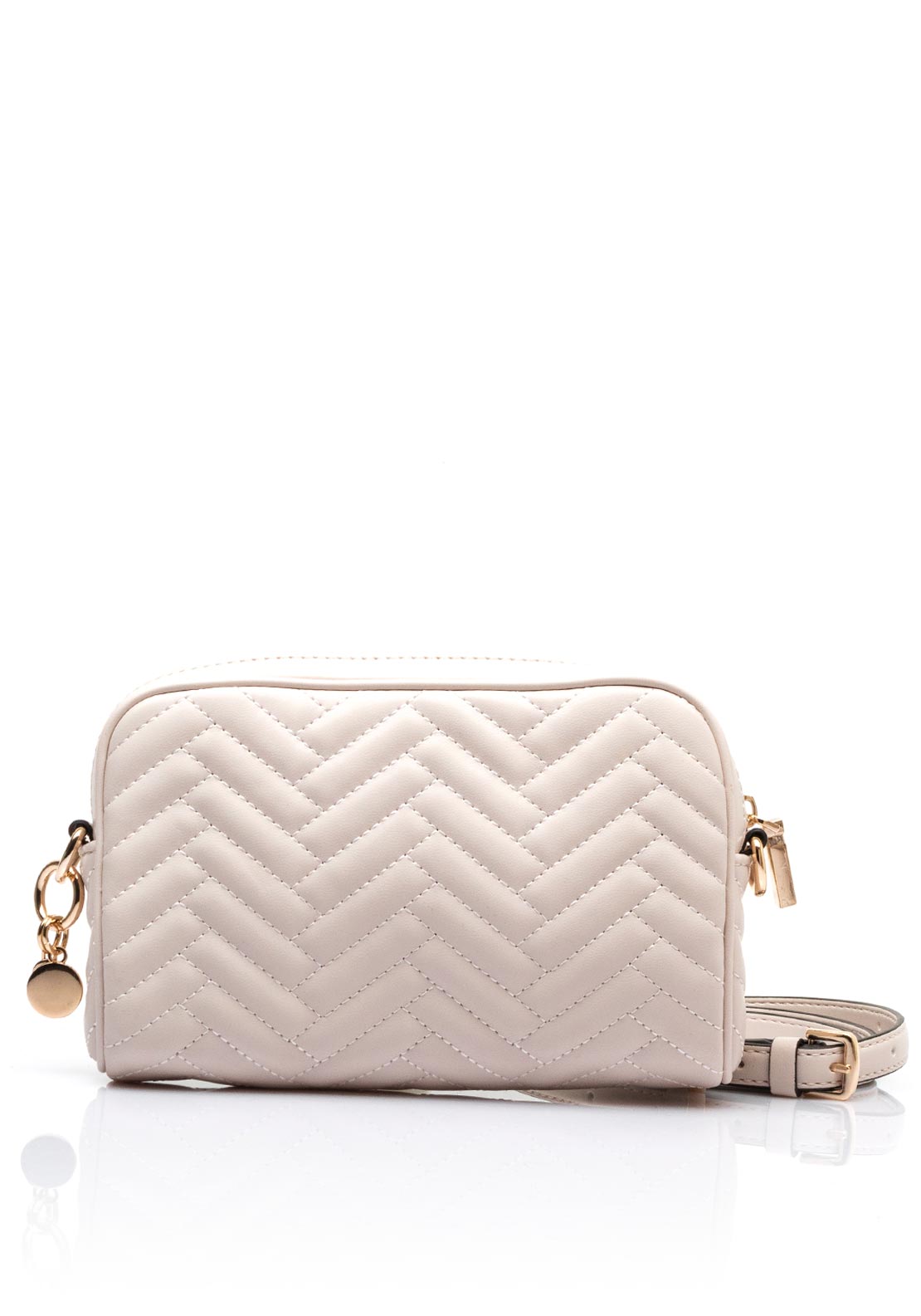 Guess Anning Quilted Crossbody Bag, Stone