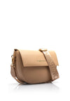 Valentino Bigs Saddle Flapover Crossbody Bag, Beige
