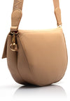 Valentino Bigs Saddle Flapover Crossbody Bag, Beige