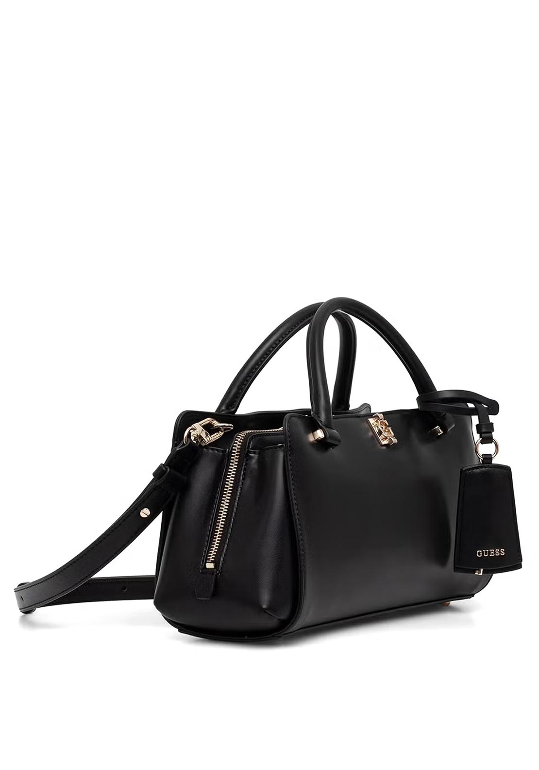 Guess Audrey Small Satchel Bag, Black