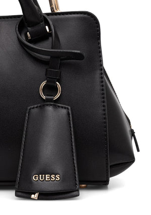 Guess Audrey Small Satchel Bag, Black