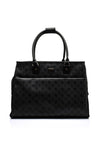 Guess 4G Peony Wilder Travel Bag, Charcoal Grey