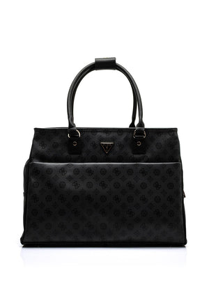 Guess 4G Peony Wilder Travel Bag, Charcoal Grey