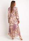 Guess Monique Metallic Shimmer Maxi Dress, Blush