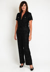 Guess Womens Boucle Jumpsuit, Black