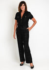 Guess Womens Boucle Jumpsuit, Black
