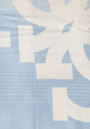 Guess Logo Scarf, Sky Blue