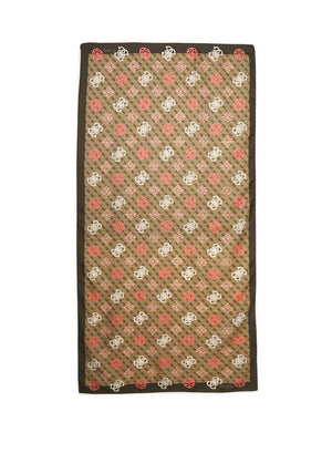 Guess Peony 4G Logo Scarf, Brown Multi