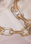 Guess 4G Foulard Chain Lock Scarf, Ivory