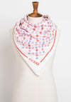 Guess Keliah Peony Logo Scarf, Multi-Coloured
