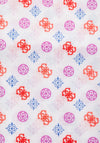Guess Keliah Peony Logo Scarf, Multi-Coloured